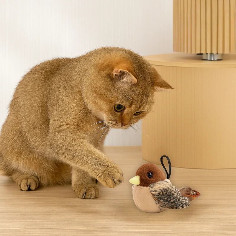Flappy Bird Cat Toy – Motion - Activated Plush With Realistic Chirping - Flappy Bird Cat Toy – Motion - Activated Plush With Realistic Chirping - Petz Toyz