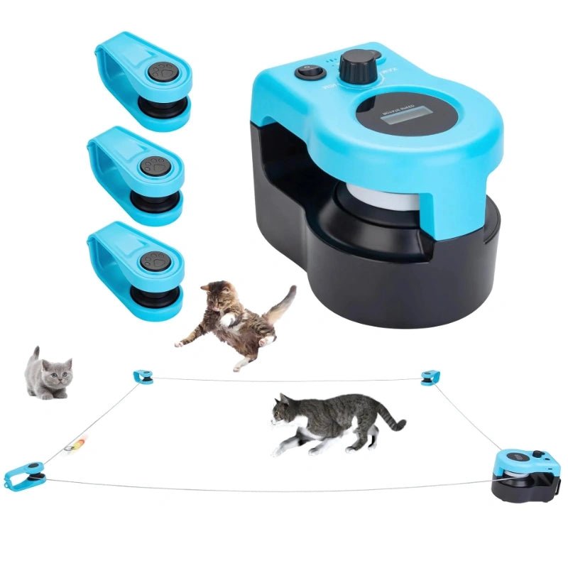 MeowTrix Smart Cat Toy - Multi - Point with Remote & Auto Play Mode - MeowTrix Smart Cat Toy - Multi - Point with Remote & Auto Play Mode - Petz Toyz